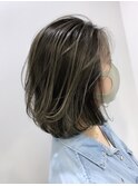 【助川】 グレージュのバレイヤージュ