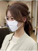 顔まわりにこだわる♪サイドバングとおくれ毛