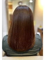 ヘアリゾート粋 ウナム 新宿東口店(enam)&nbsp;ミディアム/ブリーチなし/明るめ/ブラウン/縮毛矯正/ハイトーン