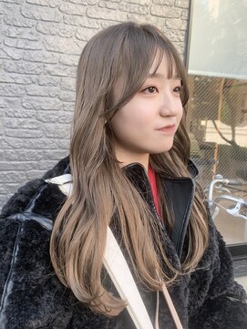 ロンドエニカ 大宮(Lond enika) ケアブリーチ透明感ベージュミルクティーグレーベージュ[大宮]