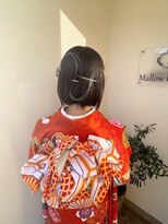 マロウ ヘア(Mallow hair)&nbsp;【晴れやかな日に】華やかに可愛くアップスタイル＋振袖お着付け