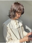 【森千晶】くせ毛風ボブパーマ/大人可愛いふんわりミディボブ