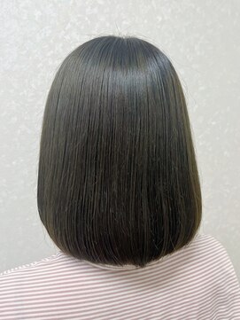 美容室 ハルミ ヘア リゾート 川口店(Harumi Hair Resort) デザインカラー/レイヤーカット/ウェットヘア/オリーブベージュ