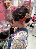 お祭りヘアー