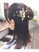 エノモト(ENOMOTO) 大人可愛いタイトハーフアップ結婚式二次会お呼ばれ成人式