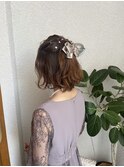 パーティーハーフアップ