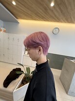 ラランジェ 緑井店(LARANJE)&nbsp;ピンクカラー×センターパート