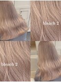 12874ミルクティーベージュ韓国風巻きホワイトブロンドロング