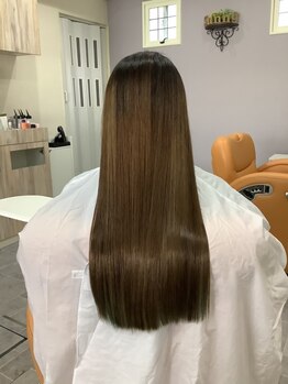 サニー(Sunny)の写真/【藤が丘駅徒歩7分】クセやうねりにお悩みの方におすすめ＊話題の酸性ストレートで自然なうるツヤ美髪に。