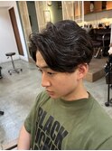 フェザーパーマスタイル