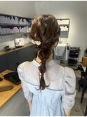 【ヘアセット】編み下ろしお呼ばれヘア