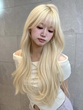 エルバイラビス 大宮(elu by lovis) 《高瀬寛菜》ホワイトブロンド×韓国レイヤー