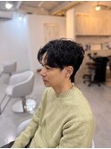 20代30代40代◎大人かっこいいナチュラルフェザーパーマ/東伏見