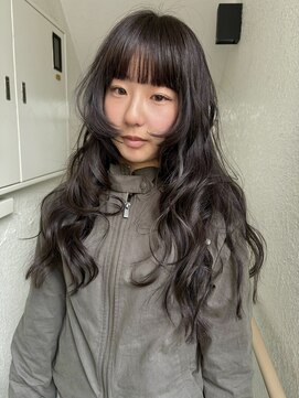 ローレンジウ(LOREN JU) 着物ヘア/ダークアッシュ/ミディアムレイヤーカット/名古屋名駅