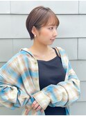 ハンサムショート/丸みショートボブ/20代30代40代50代/顔周り