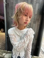 コエル(KOER) 274. ミルクティーブロンド/ウルフカット/ダブルカラー