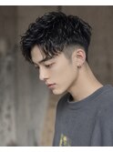 《セットを簡単に》大人のスパイキーショート/フェザーパーマ
