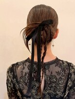 ヘアアレンジメント ボガスティーズ 溝の口店(Hair arrangement Vogusty's)&nbsp;タイトアレンジ/リボンアレンジ/編みおろし/花火ヘア