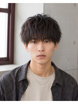MEN's Baguz MEN'Sカット/ MEN'Sパーマ/ MEN'Sカラー 韓国風メンズマッシュニュアンスパーマ束感