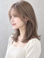 アースオーセンティック 立川店(EARTH Authentic)&nbsp;ミルクティーベージュ×ミディアムレイヤー