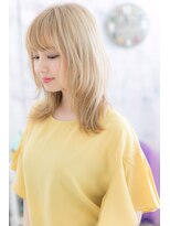 ヘアアンドビューティー ミック(Hair & Beauty miq) 金髪スタイルで個性的★外国人風セミディb