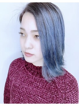 トリニティ(trinity) ［豊見城］デニムカラー☆外ハネボブ