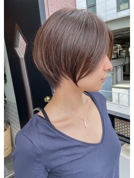 サロンドミルク 溝の口店(salon de MiLK) ナチュラル大人美人ショートに脱白髪染めハイライト