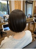 コンパクト丸みボブ