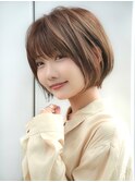 前髪あり大人ショートボブ20代30代40代【AIN.表参道】川原大地