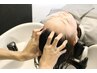 【頭皮改善メニュー1】オーガニックカラー＋カット+頭皮整体ヘッドスパ(30分)
