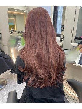 ロンド マーレ 天神大名店(Lond mare) ピンクブラウン/暖色カラー/カシスピンク/韓国ヘア/顔周りカット