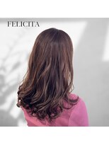 フェリシータ リコルソ(FELICITA RicorsO) 【FELICITA】簡単セット×外国人風巻き髪カール×ピンクベージュ