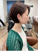 大人可愛い20代30代40代丸みショートボブ◎