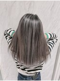 店長今里☆グレーのバレイヤージュ☆