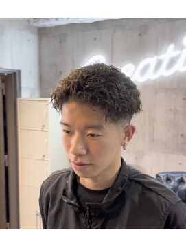 トゥルークリエイション 新越谷(True Creation) men'sカット&スパイラルパーマ!スキンフェード