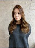 韓国レイヤー/ミルクティーベージュ/髪質改善