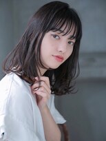 ヘアーサロン リアン 熊谷2号店(hair salon Rien)&nbsp;耳かけひし形でオシャレナチュラル【ダークベージュ】