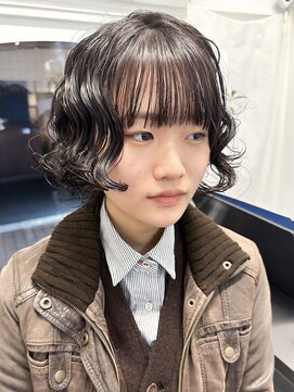 ラレイ ハラジュク(Lalei harajuku) 【白石】ウルフボブ/スパイラルパーマゼリーパーマ学割原宿