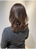 ひし形くびれミディアムふんわりボリュームヘア赤羽岩淵美容院