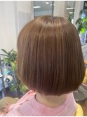 ハイライト/ボブ/ピンクハイライト