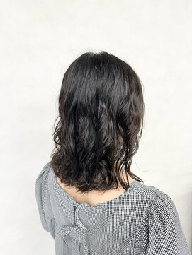 アース 越谷店(HAIR&MAKE EARTH) コテ巻き風パーマ/韓国ヘア/ミディアムパーマ/越谷