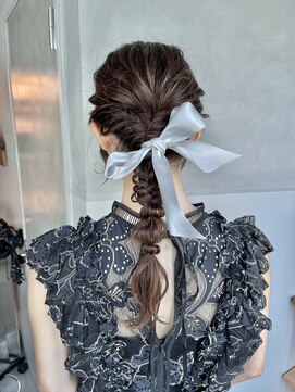 シャルムバイケンジ(Charm.by KENJE) 【ローポニーテール】結婚式/銀座/ヘアセット/アレンジ