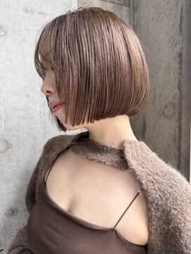 サクラ オモテサンドウ(SAKURA) 丸くないボブ×ぱっつん前髪×ショートボブ/表参道