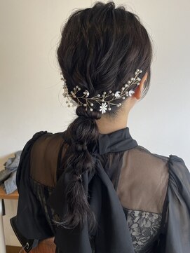 編みおろしアレンジ[20代/30代/40代/50代/60代]