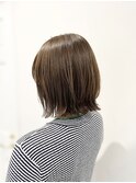 ナチュラルベージュの外ハネボブ