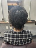 波巻きパーマ
