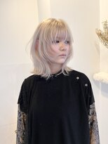 アンドソー 池袋(&so.) ハイトーンベージュ.ミルクティーベージュ.レイヤーボブ