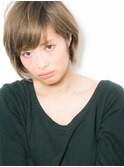 ライトグレージュでクールショート☆