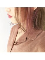 テクライズ 豊橋店(TECHRISE)&nbsp;ペールピンク×インナーカラー