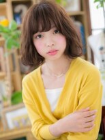 カバーヘア ブリス 川口(COVER HAIR bliss)&nbsp;★斜めバングゆるふわランダムパーマ韓国風ボブ20代30代40代★7